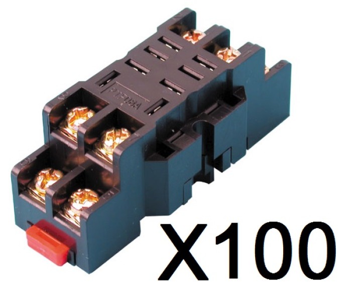 100 Support for relay rl12, rl220, 8 pins 10a electric relay supports electric relays supports relays supports support for relay