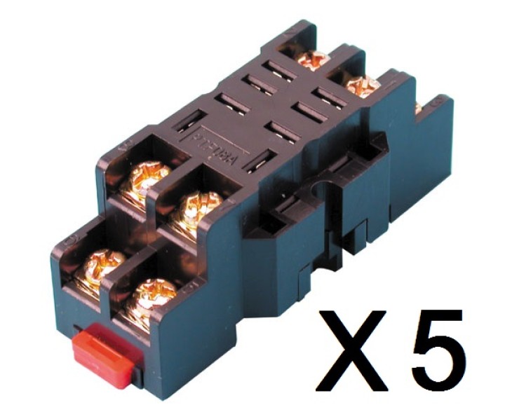 5 Soporte para rele rl12, rl220 (8 pins 10a) omron - 1