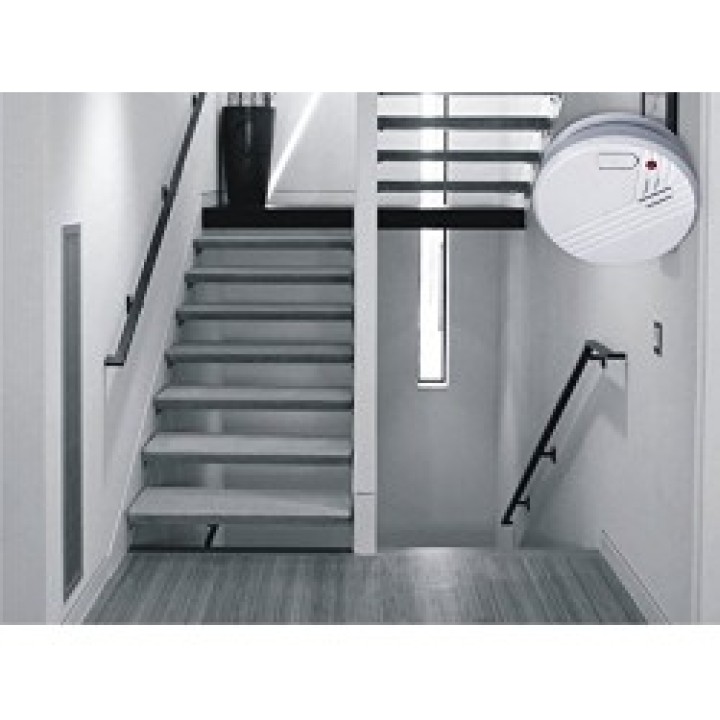 Rivelatore fumo elettronico 9vcc + buzzer (lx98) detettore allarme elettronico incendio autonomo jr international - 2