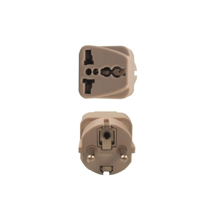Adaptadores electricos clavija europea hacia clavija inglesa adaptadores 16a 250vca electricos convertidor jr international - 2