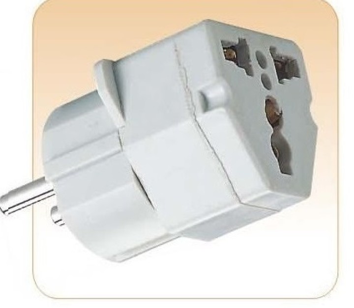 Travel adapter electric european plug to english plug adapter 1a 250vac adapter electric adapter electric jr international - 2