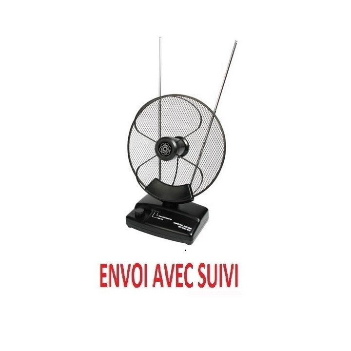 Antena activa parabólica uhf, vhf & fm para uso en interiores jr international - 1
