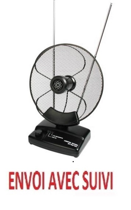 Antena activa parabólica uhf, vhf & fm para uso en interiores jr international - 1