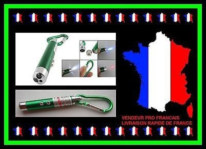 3 Laser pointer black 3 in 1 pocket uv lamp beam white light torch red 150m jr international - 3