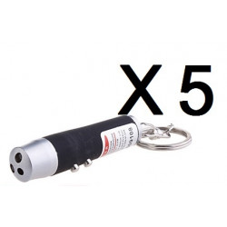 5 Puntatore laser nero 3 in 1 pocket lampada uv fascio di luce bianca torcia 150m rosso jr international - 1