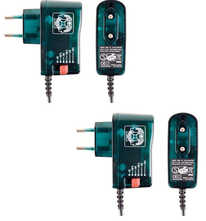 2 Alimentatore di rete 220v 230v 10w 1.5a stabilizzato 3v 4.5v 6v 7.5v 9v 12v compatto a taglio pssmv1 velleman - 2