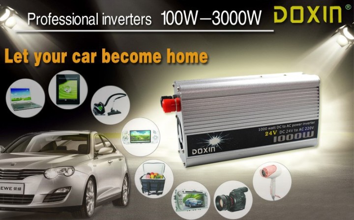 Convertidor con onda senoidal modificada 1000w entrada 24vdc salida 230vac 24v 210v 220v 230v 240v toma de tierra de espiga arra