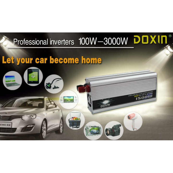 1500W WATT DC 24V a 220V AC portatile di potere del caricatore Car Inverter convertitore di tensione da 24V a 220V jr internatio