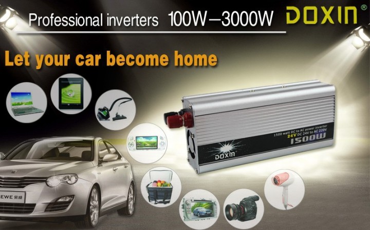 1500W WATT DC 24V to AC 220V Portable Car Power Inverter Charger Voltage Converter 24V To 220V Transformer jr international - 1
