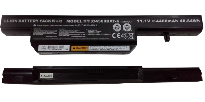 batteria del computer portatile per CLEVO 6-87-c480s-4P4 c4500bat-6 b5130m c4501 c4505 C4500 c4500q W150 w150daq w150hnm w150hnq