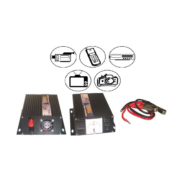 Convertidor electronico tension 12cc 220vca 700w cen - 1