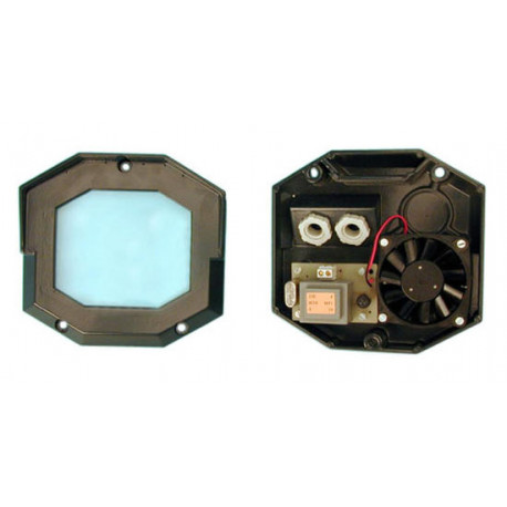 Ventilatore con termostato: heg + vetro cassonetto custodia videocamera jr international - 1