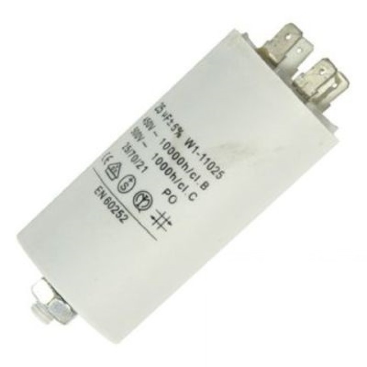 Condensatore 25 mf micro farad 450v 50 60 hz condensatore di avviamento motore universale con capocorda am w1 11025 Kärcher - 1