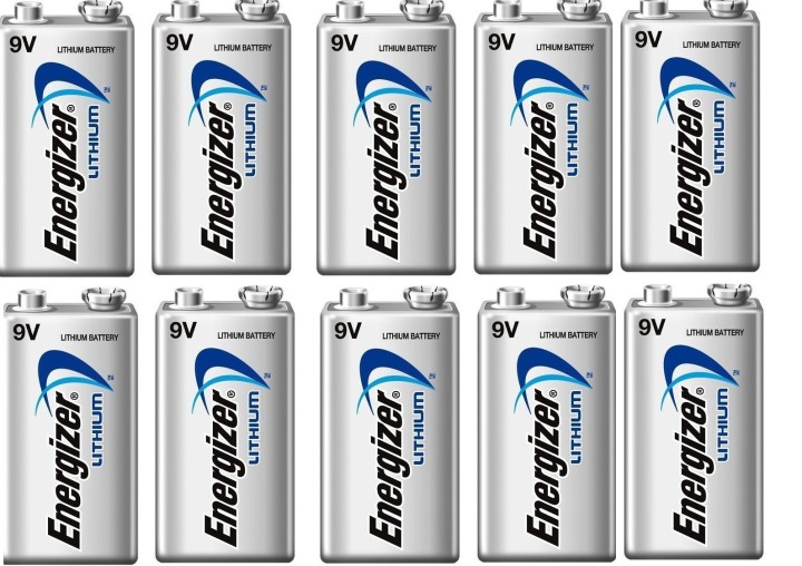 10 Pila 9vcc litio energizer l522 750mah em9v energizer - 3