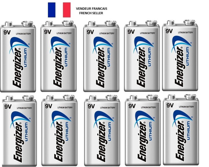 10 Battery 9v lithium battery energizer l522 750mah em9v very high capacity batteries energizer - 2