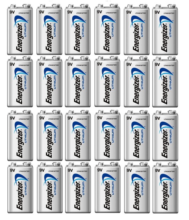 24 Pila al litio 9v energizer l522 750mah em9v alimentazione pile batterie energizer - 2