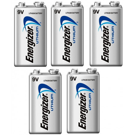 5 Pila al litio 9v energizer l522 750mah em9v alimentazione pile batterie energizer - 3