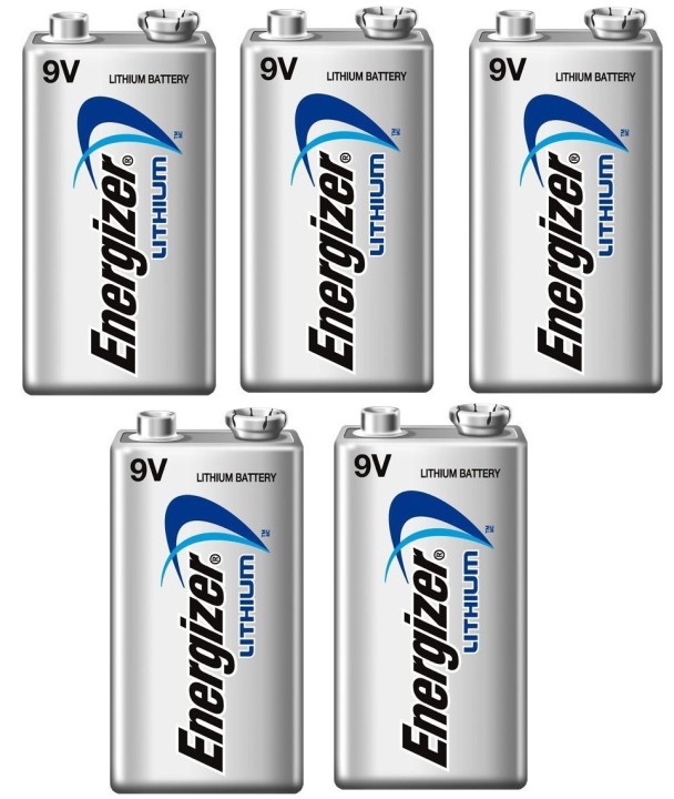 5 Pila 9vcc litio energizer l522 750mah em9v energizer - 3