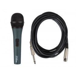 4.5m cable de micrófono dinámico profesional con maletín negro micpro9 velleman - 2