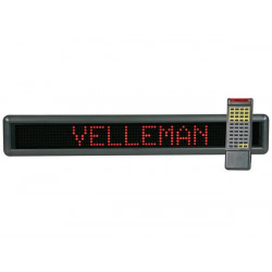 Giornale di fondo elettronico display luminoso rosso con mml16r a distanza velleman - 1