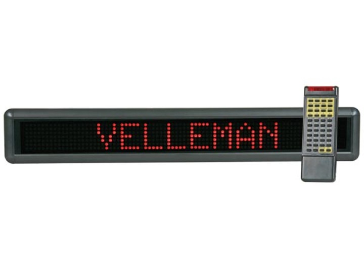 Diario Electrónico pantalla de color rojo brillante con mml16r remoto velleman - 1