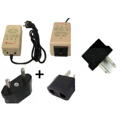 Convertidor electrico cambiador tensiones 220 110vca 220 + 3 adaptatores jr international - 1