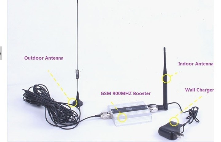 GSM 900MHZ Handy-Signal-Booster GSM-Signal-Repeater Handy Verstärker mit Kabel + Antenne jr international - 1