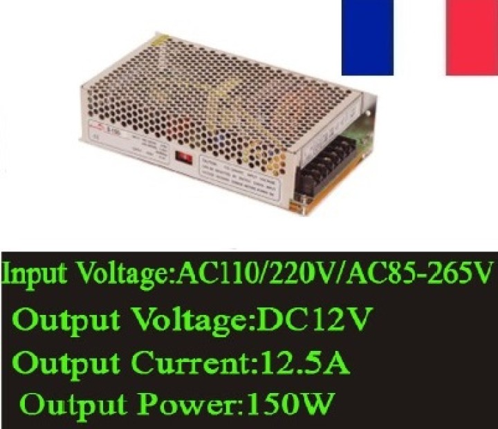 Industrial switching power supply type basket. 110v 220v 150w 12.5a 12v als150-12 88-132vac / 176-264vac mean well - 1