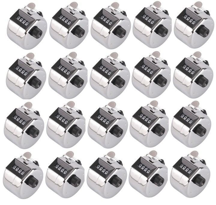 20 Metallo contatore a 4 cifre cnt1 manuale punteggio velleman conteggio individuale delle materie prime velleman - 2