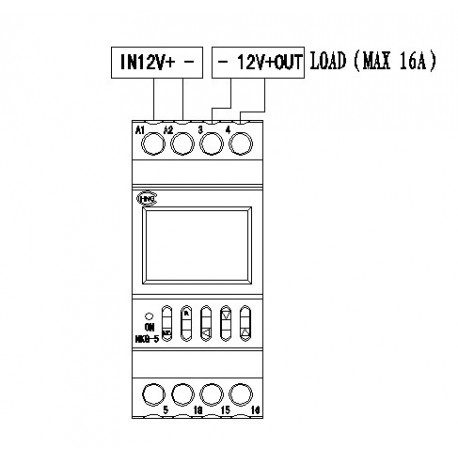 Interrupteur de minuterie, 380V Trois Phases Interrupteur de minuterie  numérique Interrupteur de Relais de Temps programmable Interrupteur de