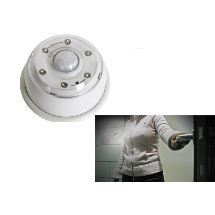 Motion detector 6 led light automatic pilot zll404 cll404 pir infrared radar jr international - 1