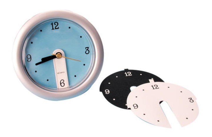 Reloj de despacho (fondo azul, blanco o negro) jr international - 1