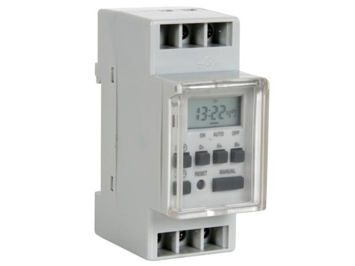 Zeitschaltuhr 220vac 2 200w 7 tage elektrogerate elektrische zeitschaltuhr elektrogerate gerate Grasslin - 1
