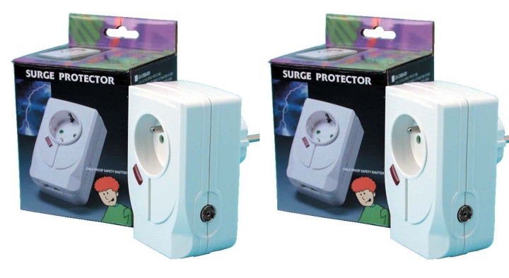 2 Parafulmine da inserire su presa elettrica 220vca + filtre + tv ca f100a4d3 protezioni sovratensioni protezione sovratensione 