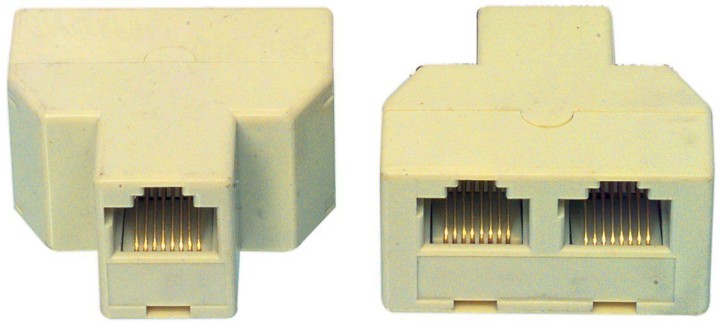 2 Adapter rj45 buchse / buchse 2xrj45 modularen ethernet-splitter jr international - 2