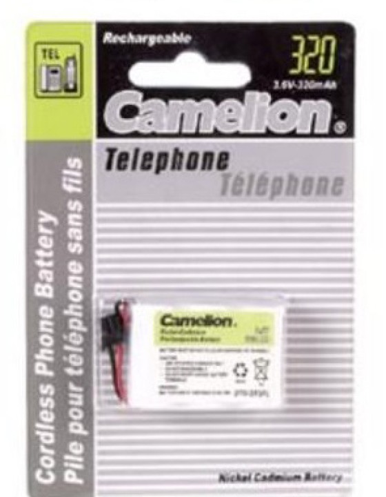 Nicd battery for cordless telephone 3.6v 320mah (universal plug) jr international - 1