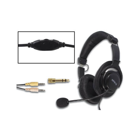 Digital stereo headset con microfono è compatibile telefono centralino telefonia audio pc velleman - 1