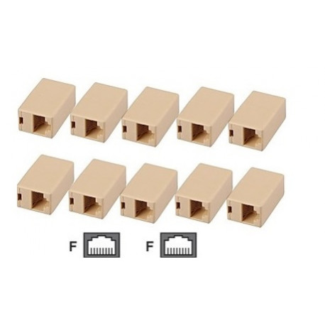 10 Electric extension cable adapter coupler 8p8c female female rj45 join rj45 rj45 electric extension cable electric extension c