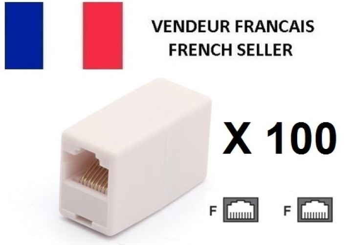100 Electric extension cable adapter coupler 8p8c female female rj45 join rj45 rj45 electric extension cable electric extension 