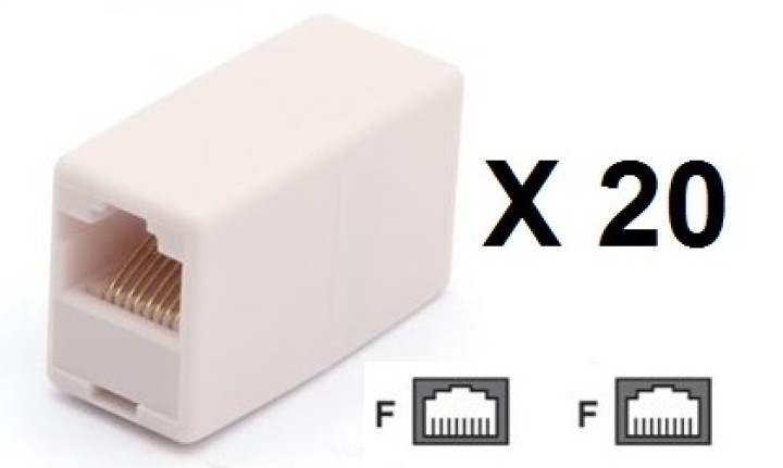 20 Electric extension cable adapter coupler 8p8c female female rj45 join rj45 rj45 electric extension cable electric extension c