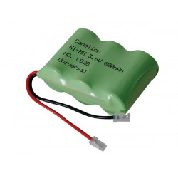 Accumulatore nicd per telefono senza filo 3.6v 320mah (spina universale) t301c accumulatori batterie nicd per telefoni senza fil