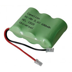 Accumulatore nicd per telefono senza filo 3.6v 320mah (spina universale) t301c accumulatori batterie nicd per telefoni senza fil