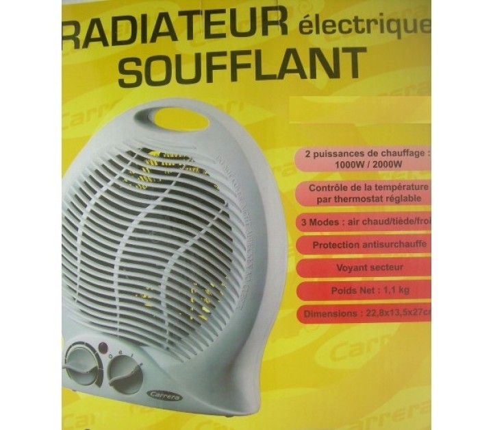 Radiatore termoventilatore 1000w 2000w tc78020 in più velleman - 1