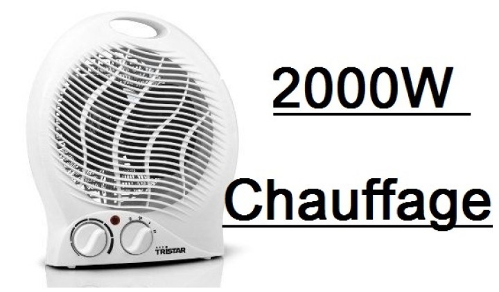 Heizkörper Heizlüfter 1000w 2000w Extra tc78020 velleman - 1