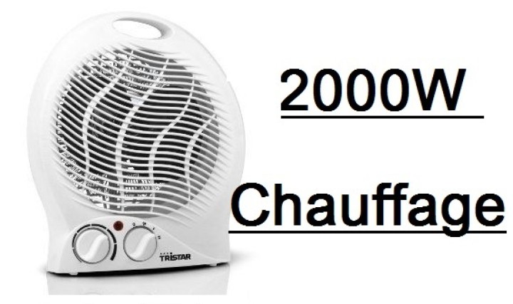 Radiator fan heater 1000w 2000w extra tc78020 velleman - 1