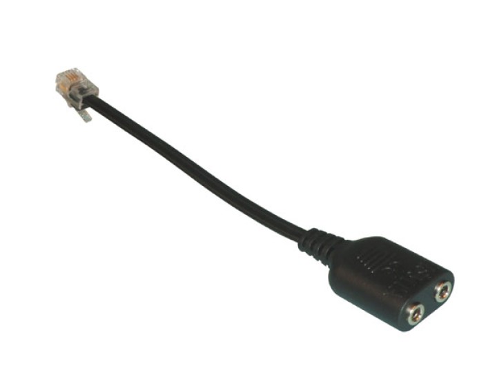 Adaptador casco telefonico telefono microfono micro casco msn yahoo skype voip adaptador convertidor jr international - 1