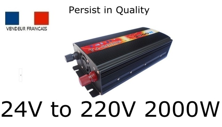 24v 220v 2000w car InverterCigarette Lighter Car Battery Inverter velleman - 1