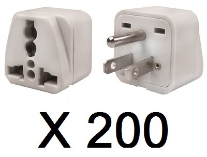 200 Reiseadapter stromversorgungsadapter 6a usa stecker + erdkontakt euro buchse elektrischer adapter elektronik jr internationa