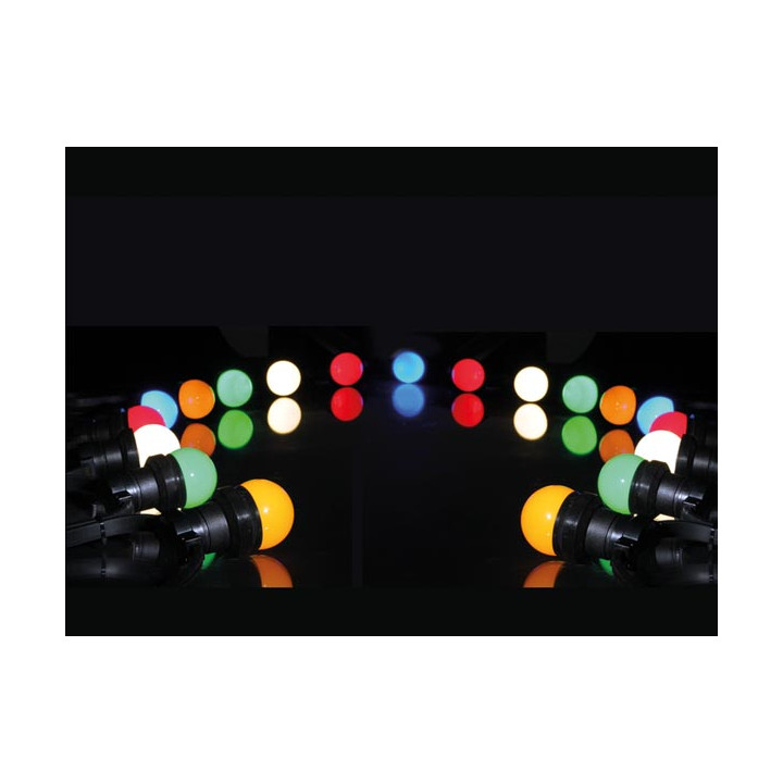 Corona festival di 11,5 milioni di 20 lampade a LED 7 LED E27 IP44 xmpl10rgb multicolore velleman - 2