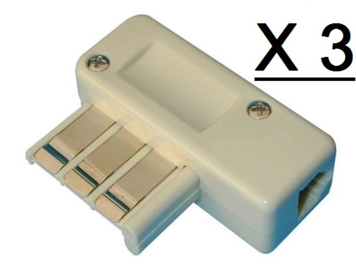 3 Telefon stecker stecker fur telefon 6 polig telefonstecker telekommunikation telefonzubehor telefonstecker jr international - 